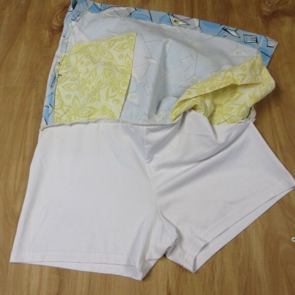 LOUDMOUTH Golf Partini Classic Skort Sz 8 Martini Cocktails Blue Skirt Shorts - Picture 15 of 16